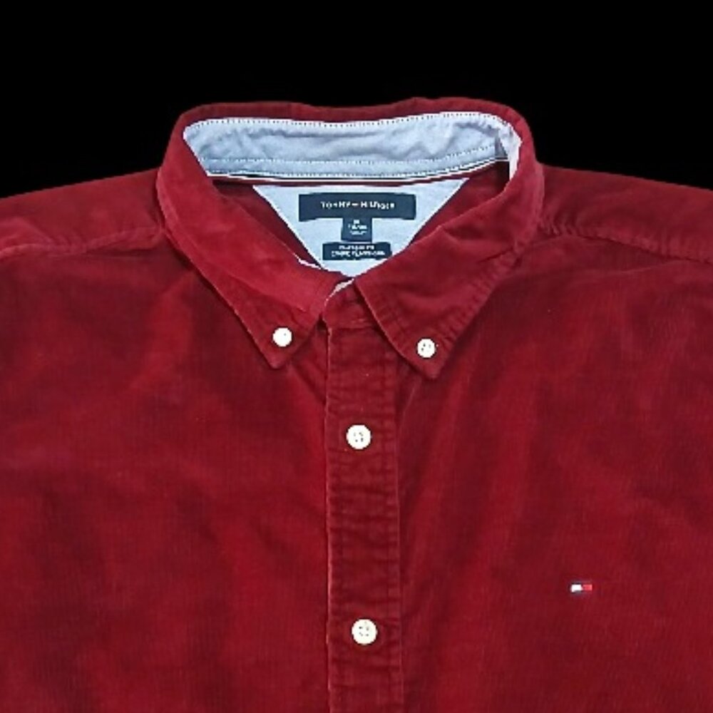Tommy Hilfiger Classic Fit Corduroy Button Up Shirt